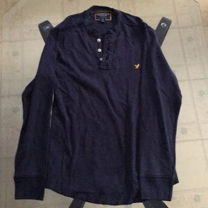 Medium Navy American Eagle Thermal Long Sleeve